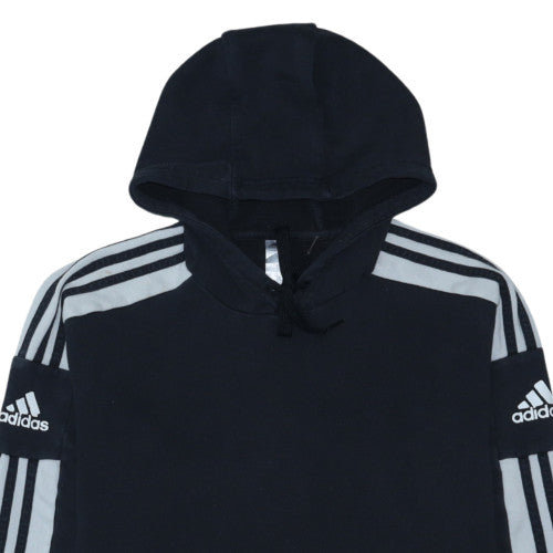 Adidas Men's Black Pullover Hoodie L Sports Fleece Hooded Sweatshirt