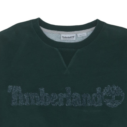 Timberland Men's Green 2XL Pullover Sweatshirt Crew Neck Fleece