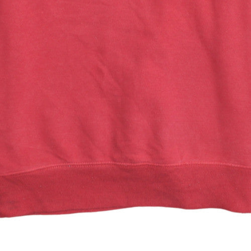 Champion Men's Red Crew Neck Pullover Sweatshirt M