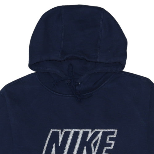 Nike Men's Blue Pullover Hoodie Size M Regular Fit Fleece Sweatshirt