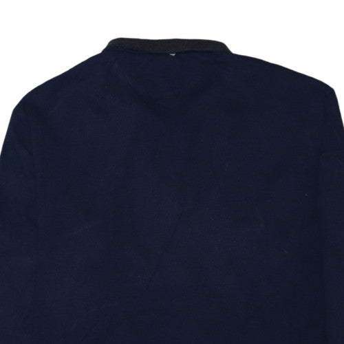 Polo Ralph Lauren Men's Blue XL 1/4 Zip Collared Sweatshirt