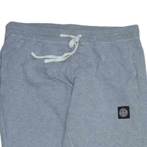 Stone Island Men's Grey Large Jogger Sweatpants Drawstring Cotton