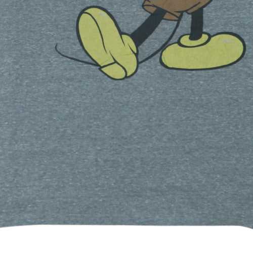Disney Men's Grey Mickey Mouse Graphic T-Shirt XL
