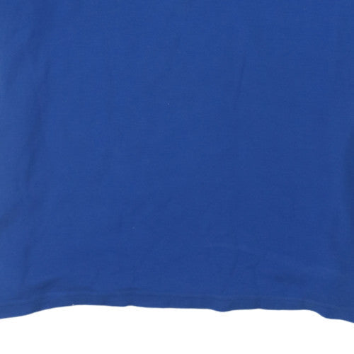 Chaps Men’s Blue 2XL Cotton Polo Shirt Classic Fit