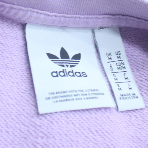 Adidas Womens Purple Crew Neck Pullover Sweatshirt Size M