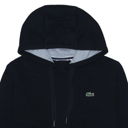 Lacoste Men's Black Pullover Hoodie Cotton Blend Large