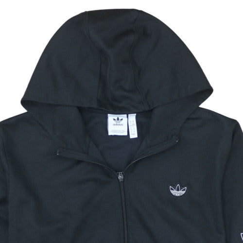 Adidas Men's Black XL Full Zip Hoodie Sweatshirt with Hood