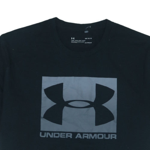 Under Armour Men's Black HeatGear Sports T-Shirt Size L Crew Neck