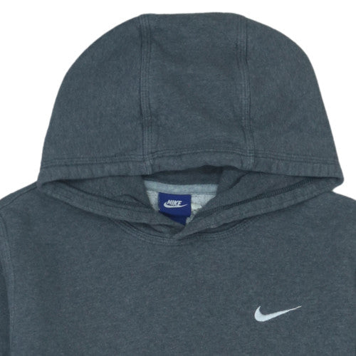 Nike Men’s Grey Pullover Hoodie Size M Fleece Lined Sportswear