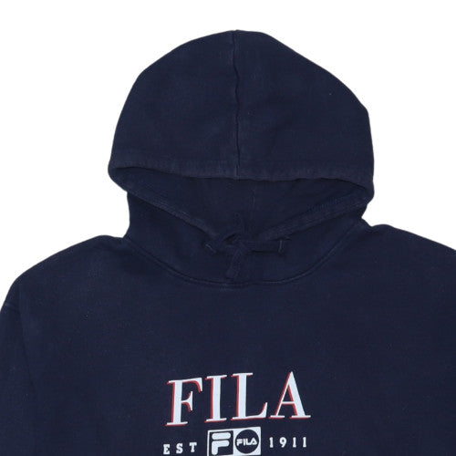 FILA Men's Blue XL Pullover Hoodie Sweatshirt Logo Sportswear