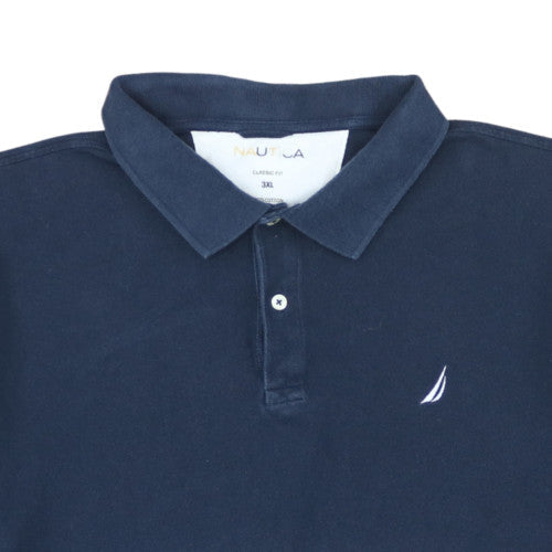 Nautica Men's Blue 3XL Classic Fit Cotton Polo Shirt
