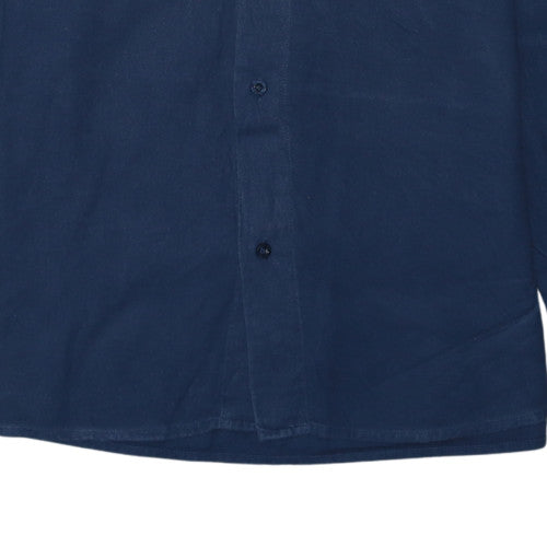 Red Bull KTM Racing Team Men's Blue Button-Up Cotton Shirt Medium