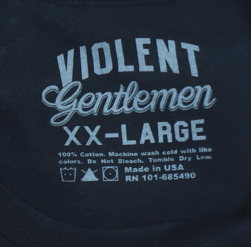 Violent Gentlemen Men's Black 2XL Hockey Club Graphic T-Shirt