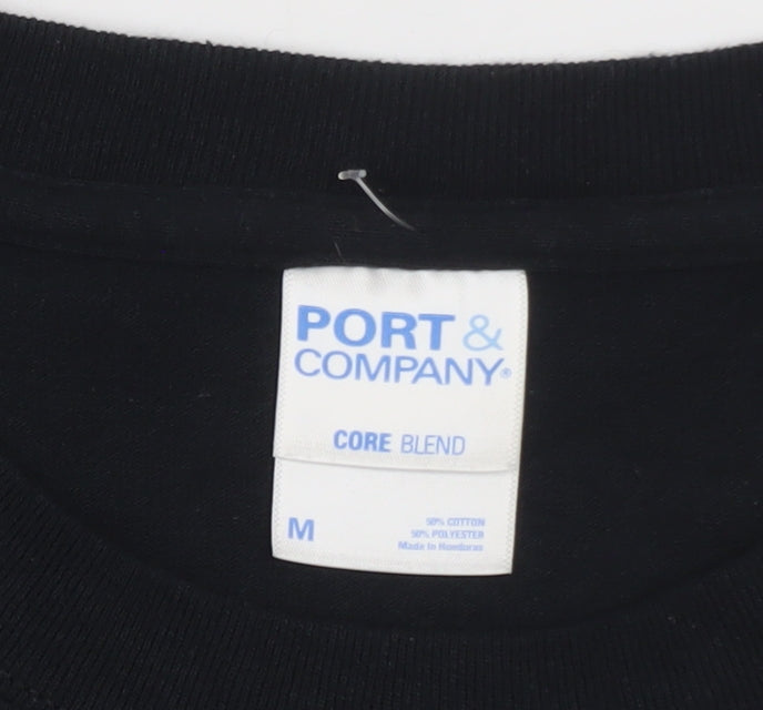Port & Company Men's Black Rock Canyon Wrestling Long Sleeve T-Shirt M