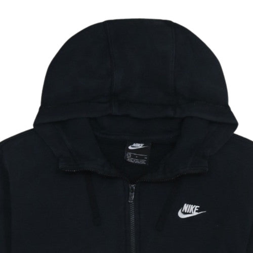 Nike Women's Black Small Full Zip Hoodie Sweatshirt Cotton Blend