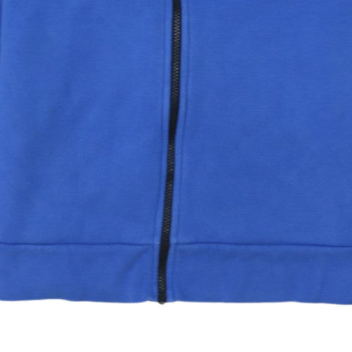 Adidas Men Blue Full Zip Hoodie L Regular Fit Sports Fleece
