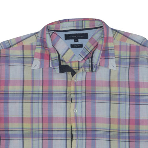 Tommy Hilfiger Men's Multicoloured Plaid Button-Up Shirt XL