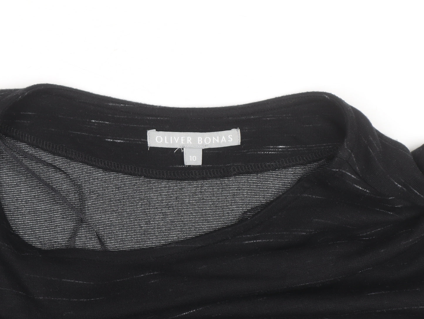 Oliver Bonas Women’s Black Knee Length Shift Dress Size 10