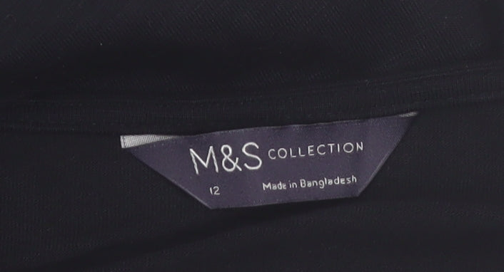 Marks and Spencer Women’s Black Wrap Sleeveless Blouse Size 12