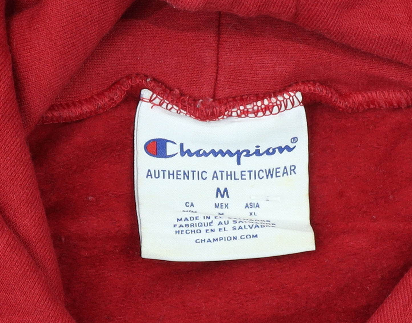 Champion Womens Red Temple University Pullover Hoodie Size M