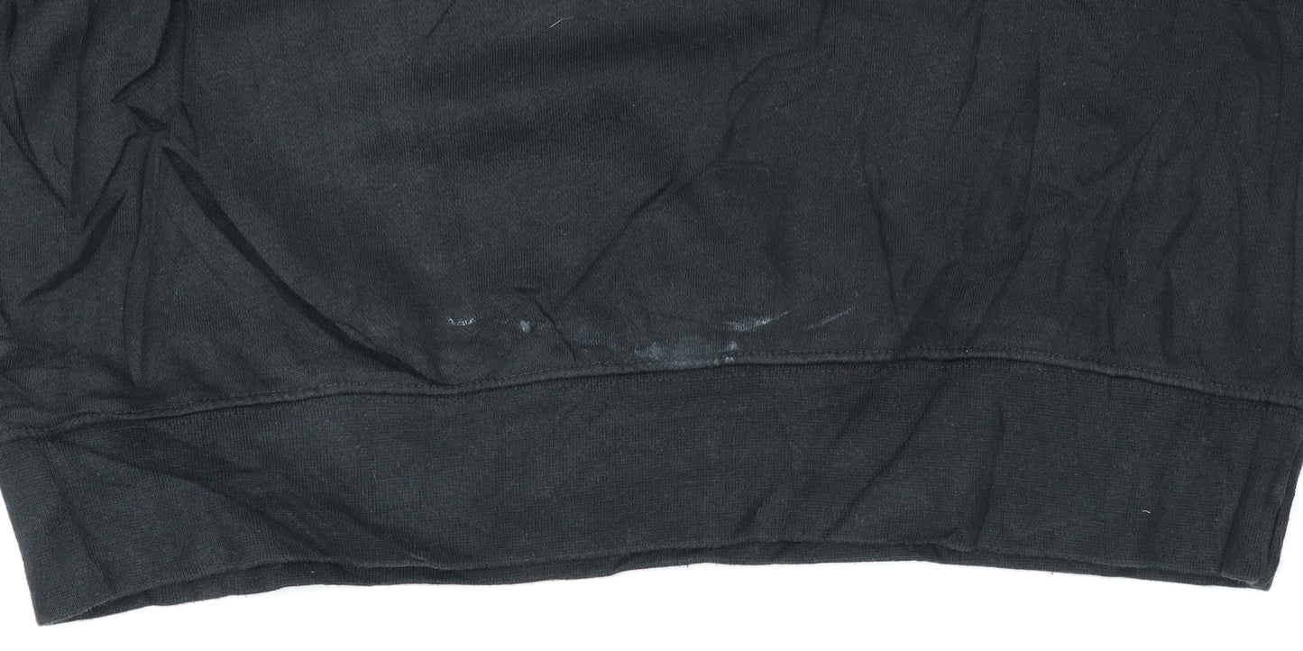 Adidas Men's Black Small 1/2 Zip Sweatshirt Sports Pullover