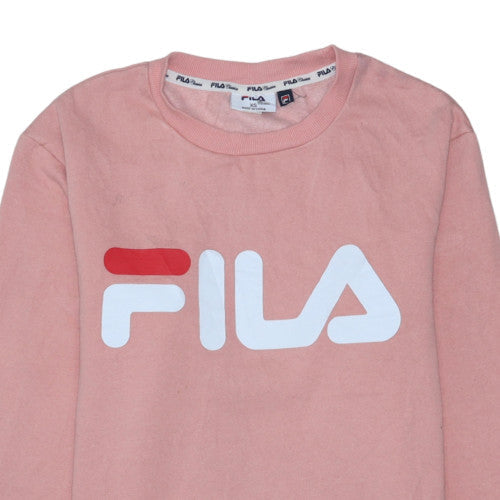 Fila Classics Women's Pink Crew Neck Pullover Sweatshirt XS
