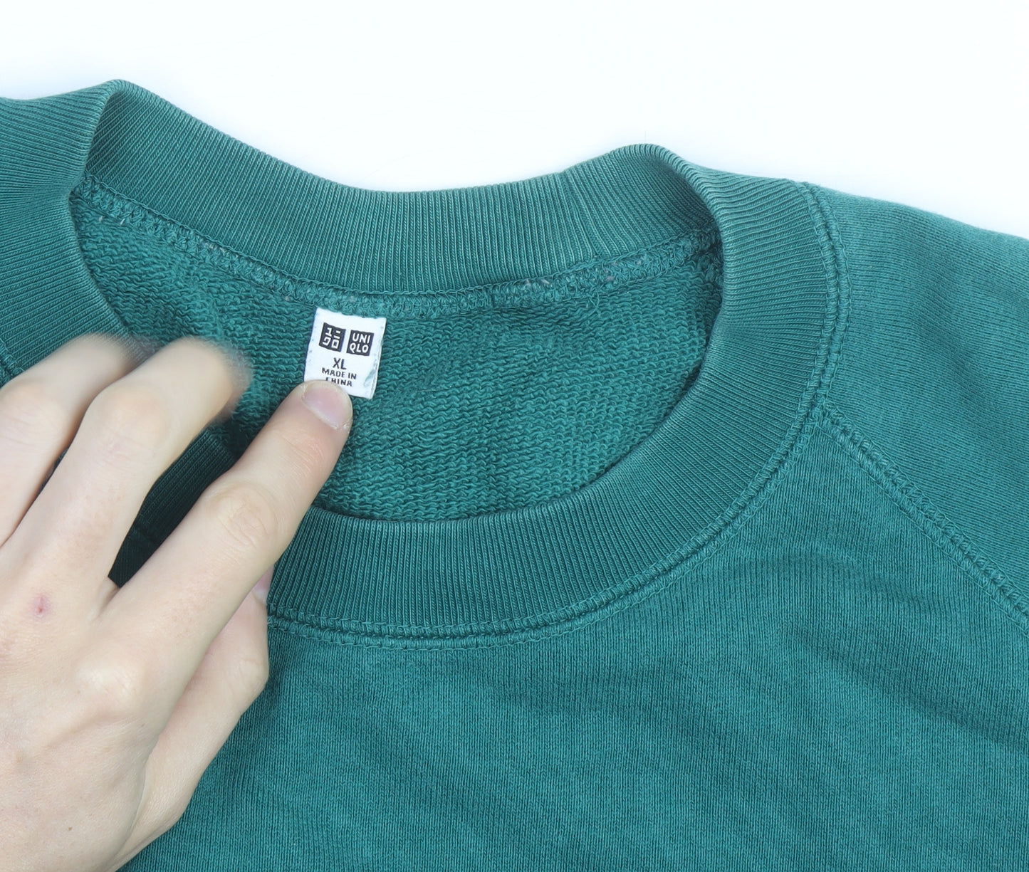 UNIQLO Men's Green XL Crew Neck Pullover Sweatshirt