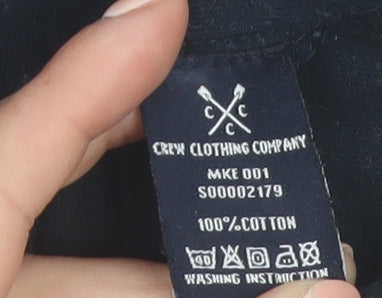Crew Clothing Company Men's Navy Cotton Crew Neck T-Shirt M