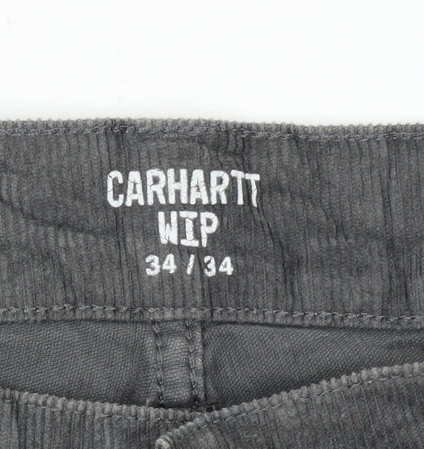 Carhartt WIP Men's Grey Corduroy Chino Trousers 34x34