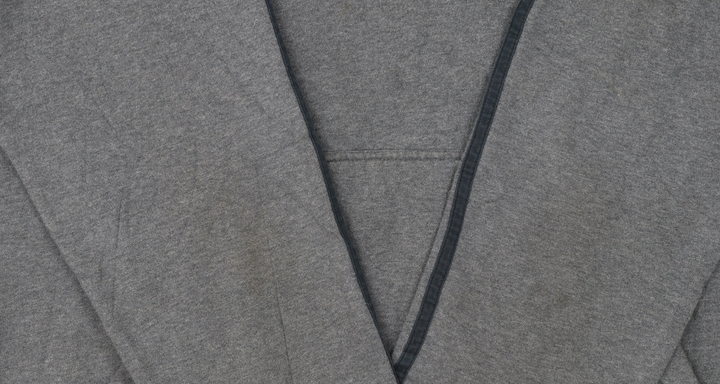 Adidas Men's Grey Pullover Hoodie L Regular Fit Sportswear