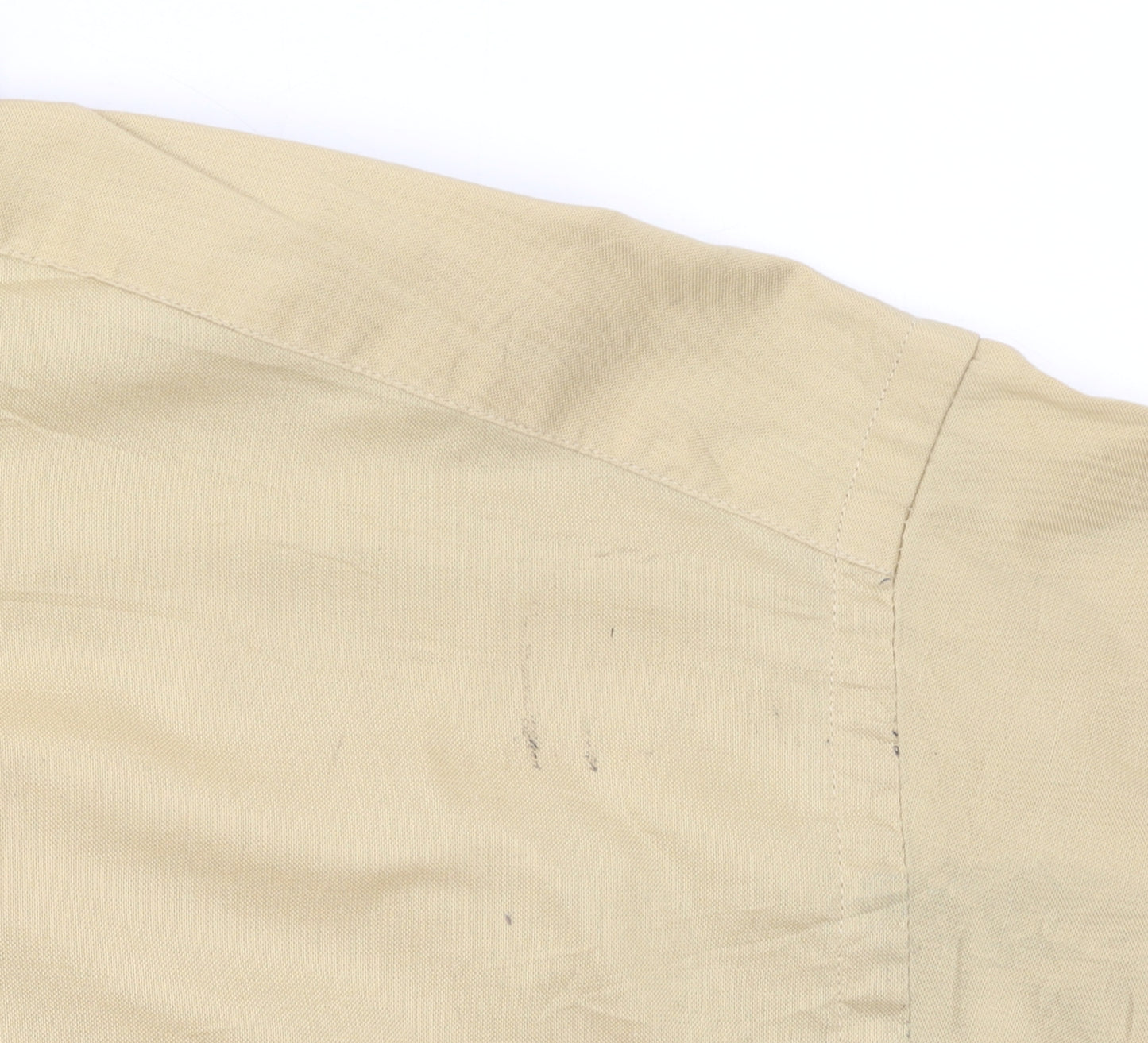 Barbour Men Beige Long Sleeve Cotton Button-Up Shirt L