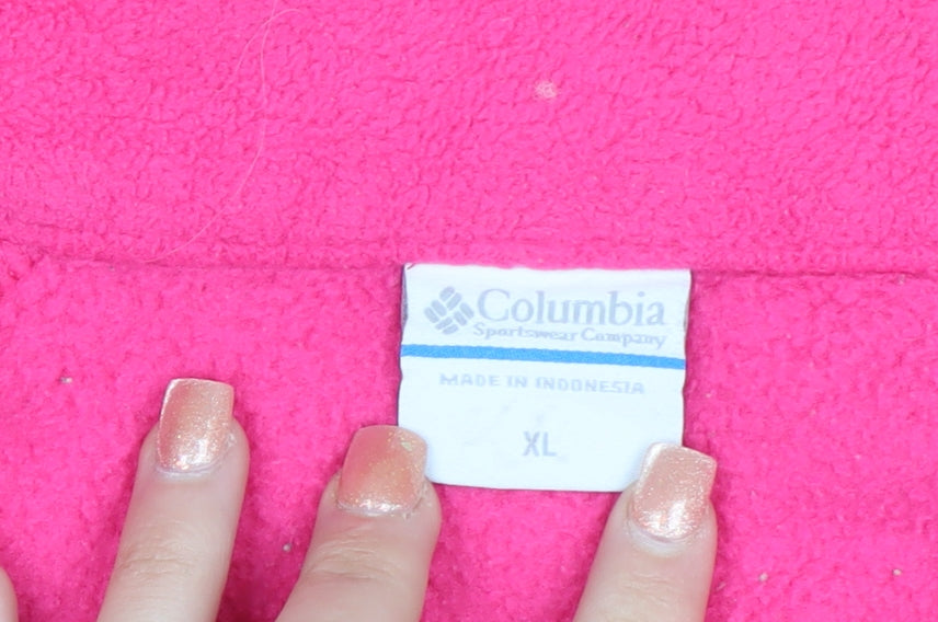 Columbia Women’s Pink Full Zip Fleece Hoodie XL