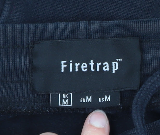 Firetrap Men's Black Jogger Cargo Trousers M Regular Fit