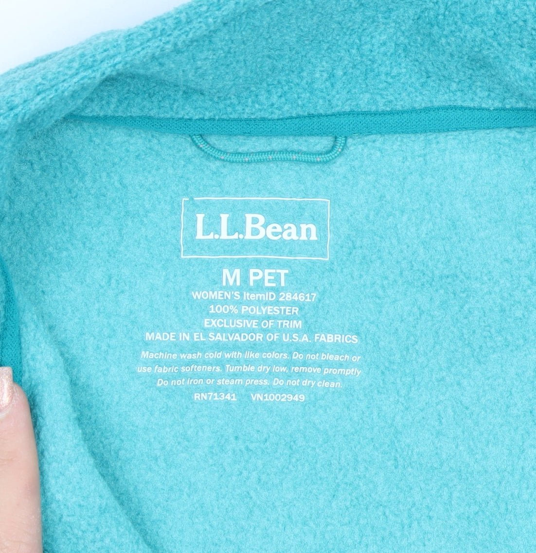 L.L. Bean Women's Blue Fleece Waistcoat Bodywarmer M Petites