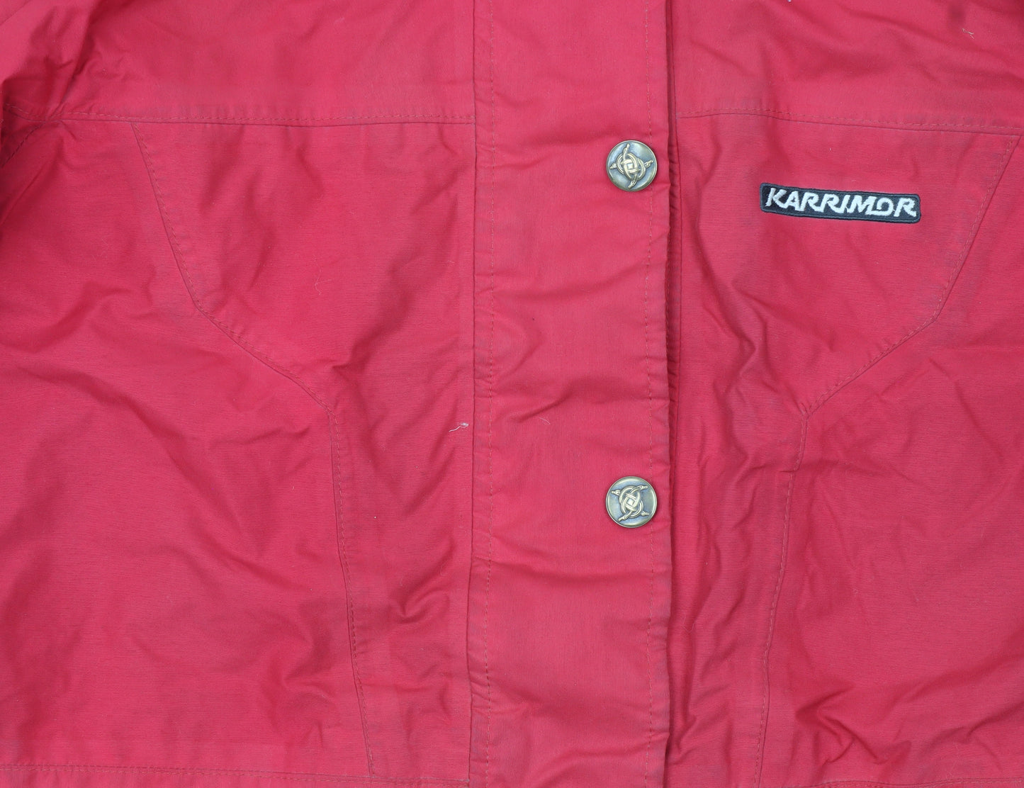 Karrimor Womens Red Waterproof Hooded Parka Jacket Size 14