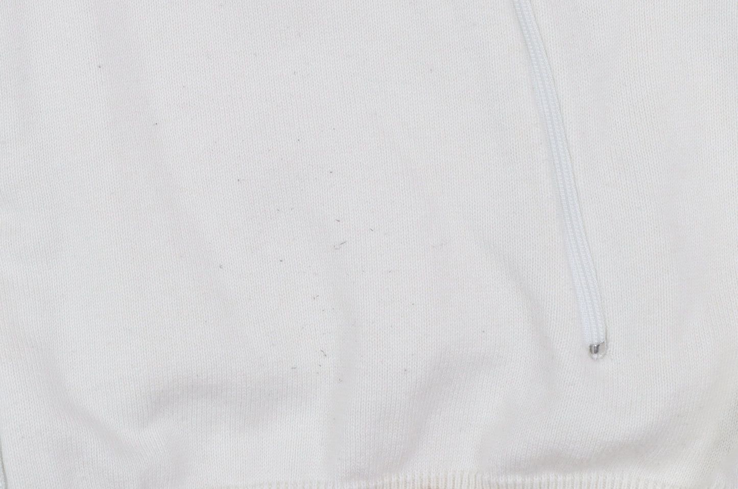 Adidas Men’s Ivory XL Full Zip High Neck Knit Jumper