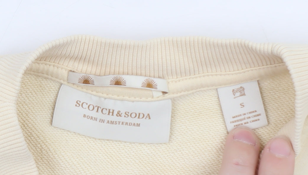 Scotch & Soda Women's Beige Land of Dreams Pullover Sweatshirt Size S