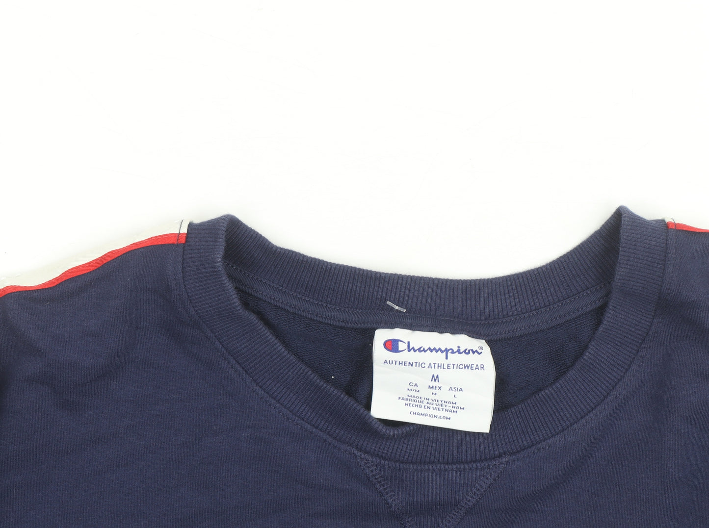 Champion Men's Blue Logo Pullover Sweatshirt Size M