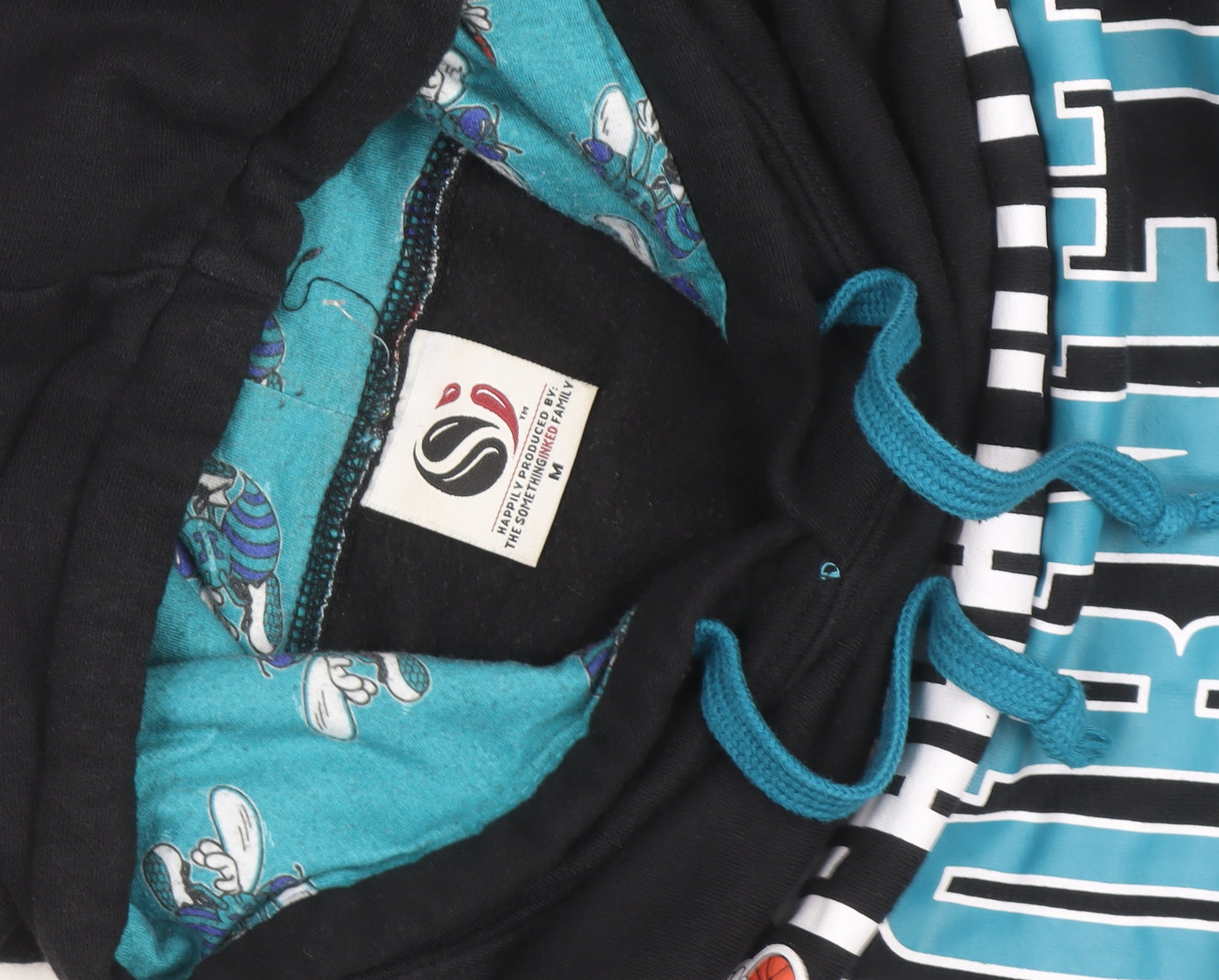 Softly Broke Mens Black Charlotte Hornets Pullover Hoodie M