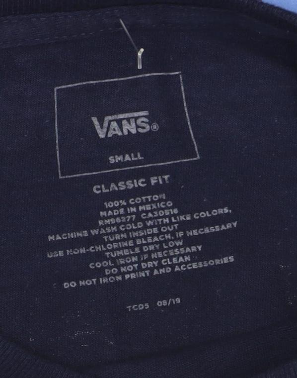 Vans Men's Blue Long Sleeve Pullover Sweatshirt Small