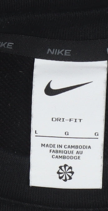 Nike Men's Black Dri-Fit Pullover Sweatshirt Size L