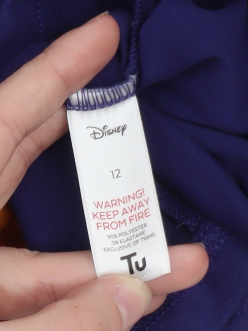 Tu Disney Womens Blue Lady and the Tramp Long Sleeve Nightshirt Size 12