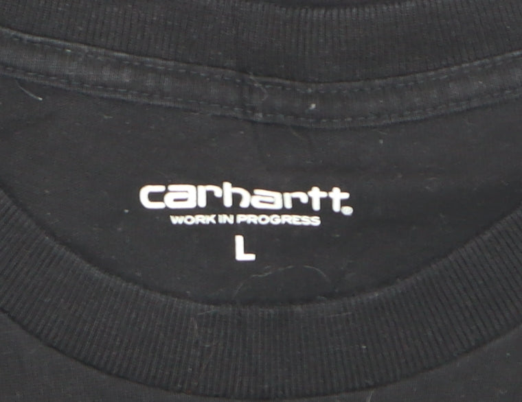 Carhartt WIP Men's Black Large Short Sleeve Cotton Crew Neck T-Shirt