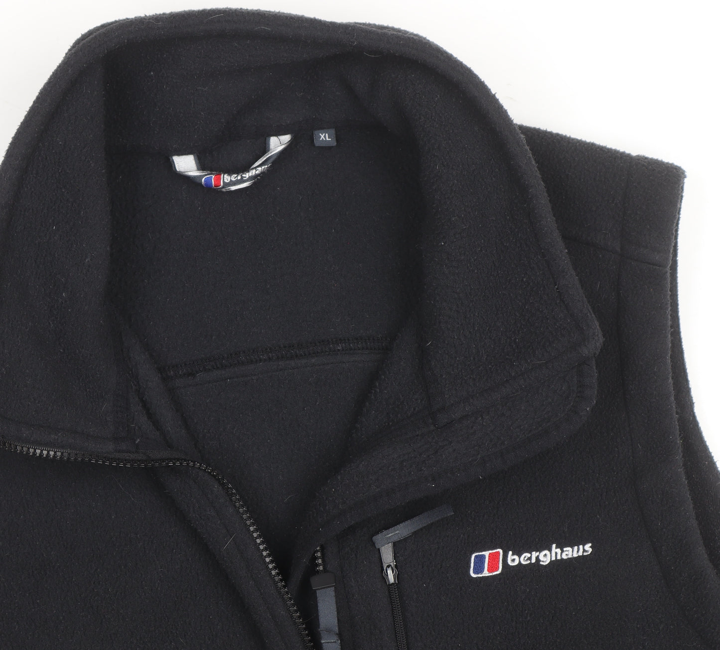 Berghaus Men's Black Fleece Full Zip Bodywarmer Waistcoat XL