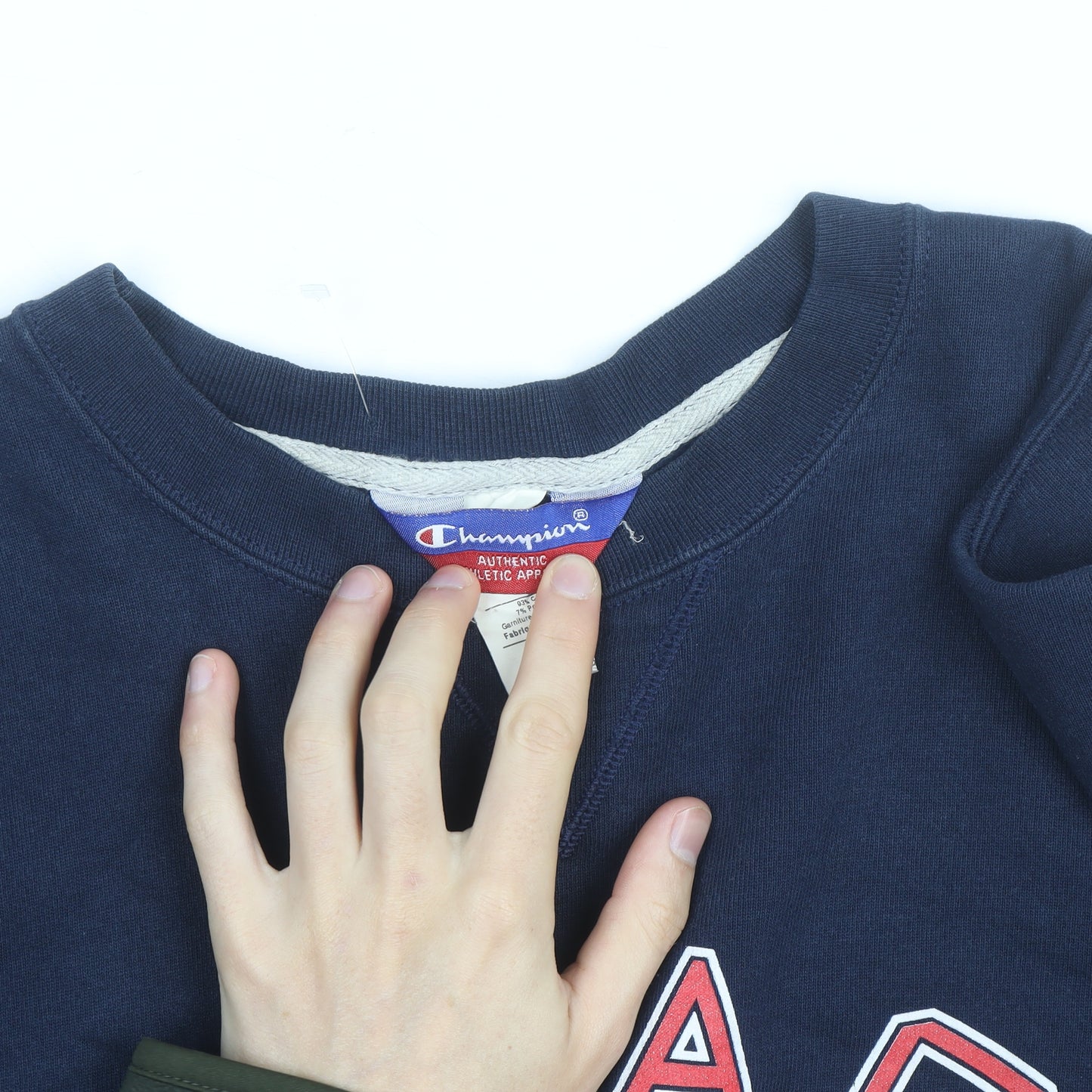 Champion Men's Blue XL Pullover Sweatshirt NYAC Graphic Vintage Fit