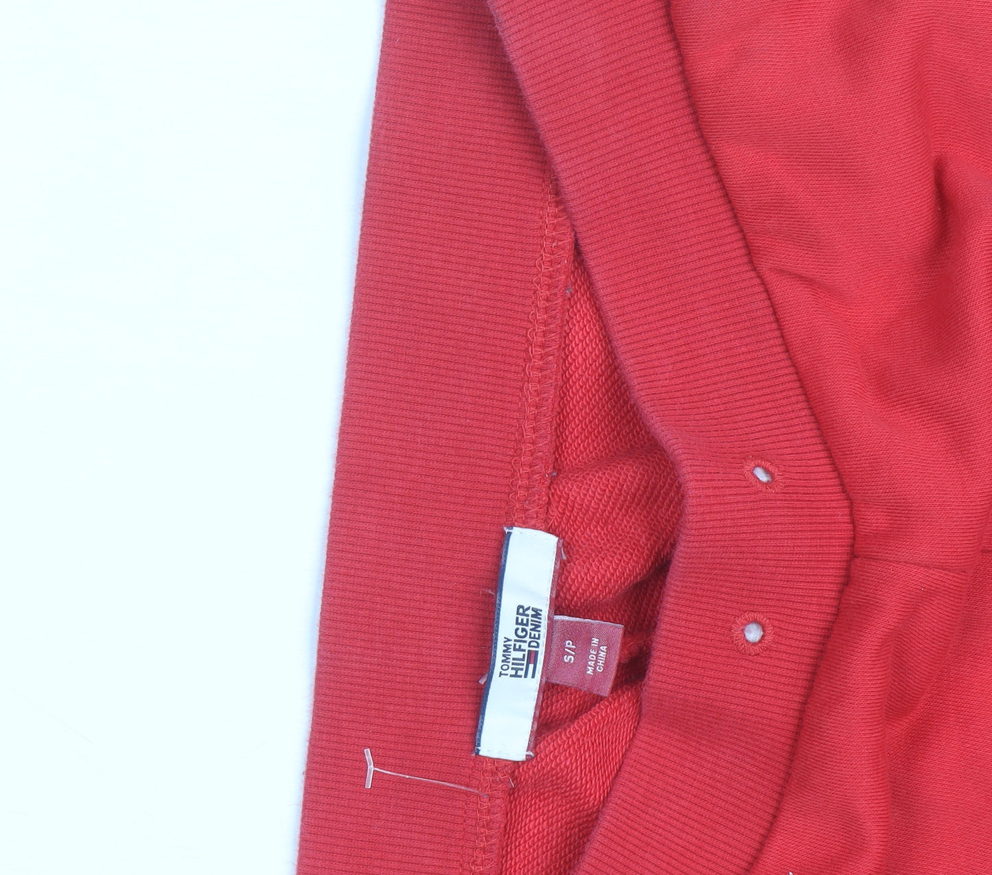 Tommy Hilfiger Men’s Red Jogger Sweatpants Size S Cotton Blend