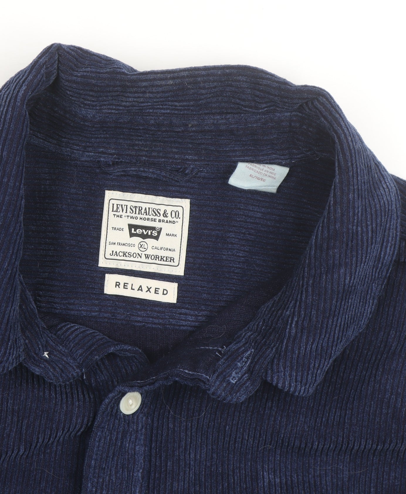 Levi's Men's Blue Corduroy Jackson Worker Relaxed Fit Jacket XL