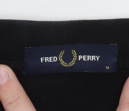 Fred Perry Men's Black M Slim Fit Cotton Polo Shirt