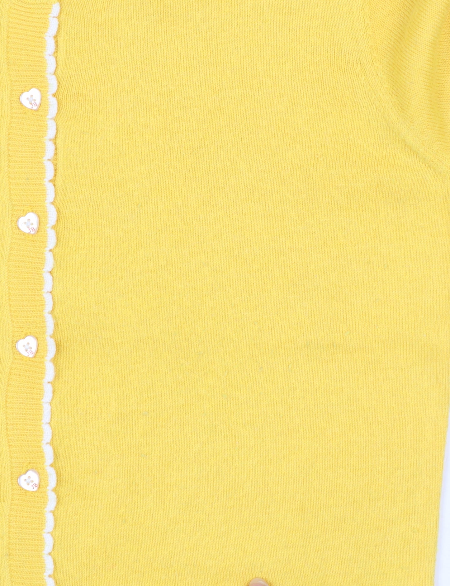 Joe Browns Women's Yellow Cardigan Size 8 Crew Neck Knit Jumper
