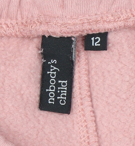 Nobody's Child Women's Pink Jogger Trousers Size 12 Organic Cotton